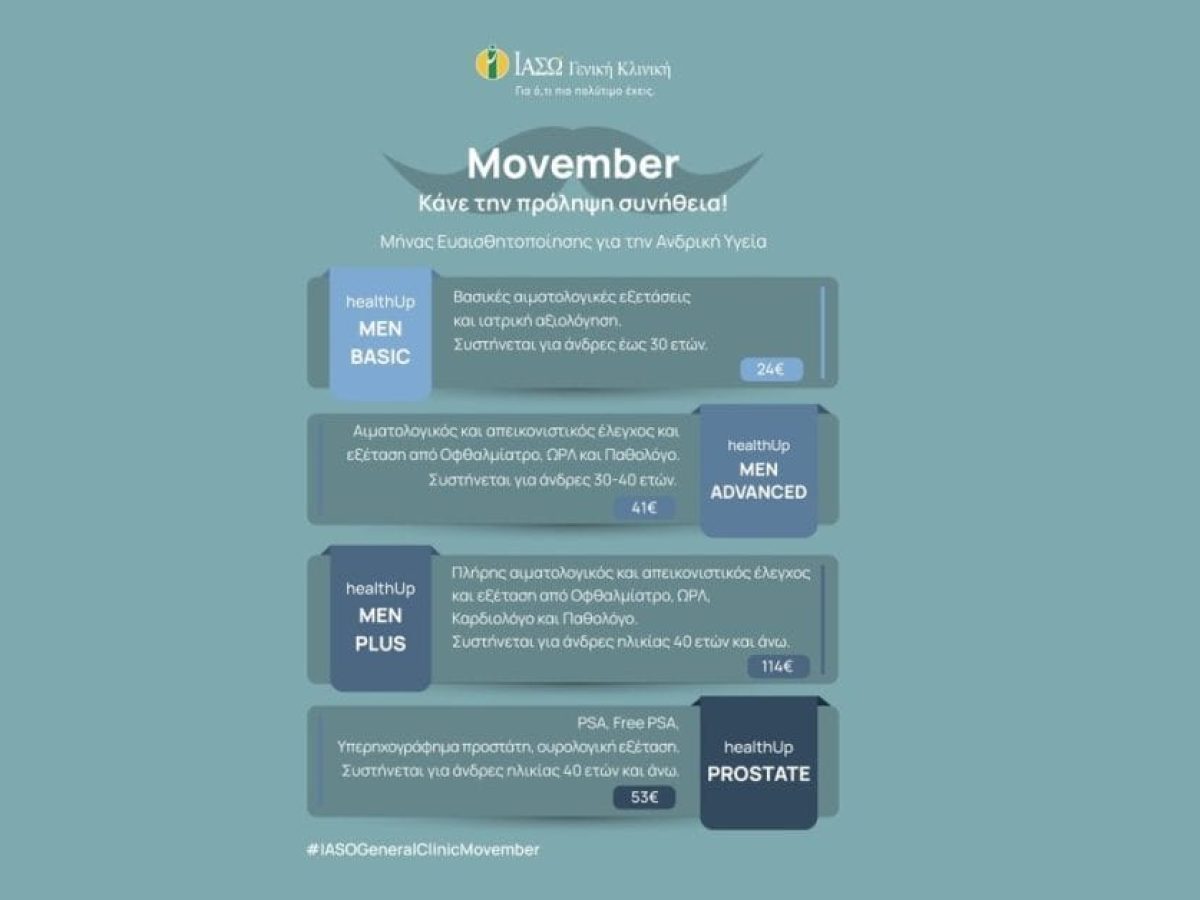 ΙΑΣΩ Γενική Κλινική: Κάνε την πρόληψη συνήθεια