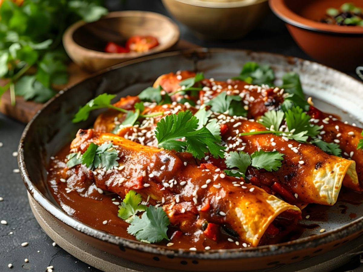 Πικάντικα enchiladas με κοτόπουλο