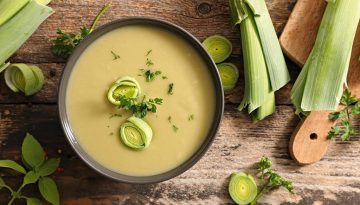 Βελούδινη πρασόσουπα