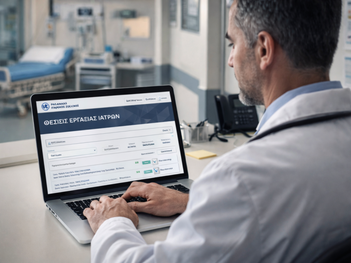 Νέα ψηφιακή πλατφόρμα για θέσεις εργασίας ιατρών από τον ΠΙΣ