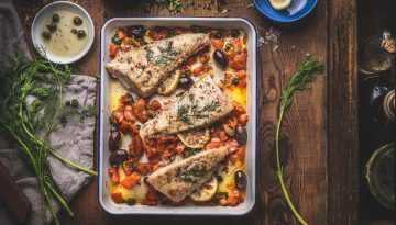 Μπακαλιάρος στον φούρνο