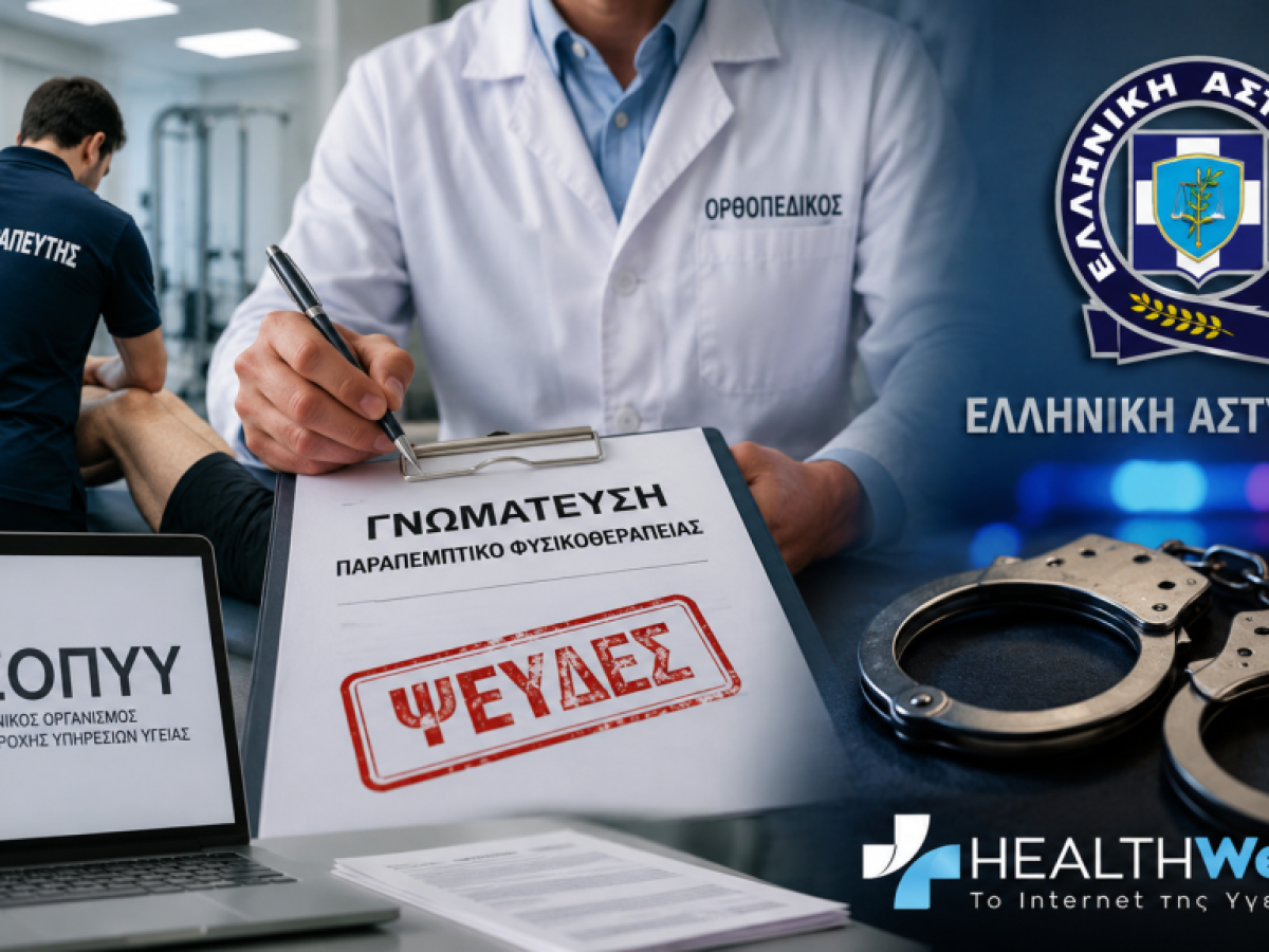 Εξαρθρώθηκε συμμορία ορθοπεδικών και φυσικοθεραπευτή για απάτες σε βάρος του ΕΟΠΥΥ – Τρεις συλλήψεις