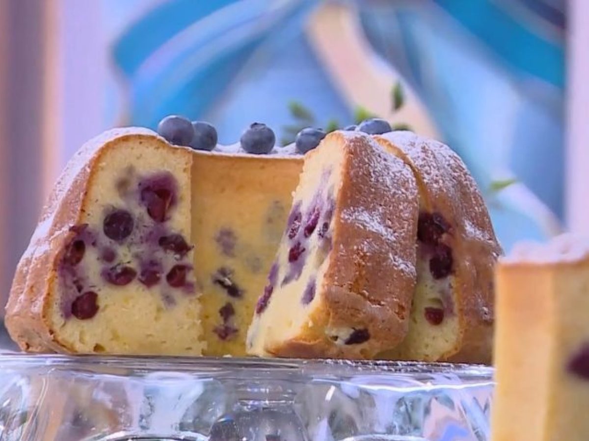 Κέικ λεμόνι με blueberries
