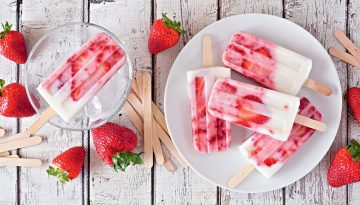 Strawberry velvet yogurt