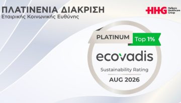 Hellenic Healthcare Group: &Sigma;&tau;&omicron; &kappa;&omicron;&rho;&upsilon;&phi;&alpha;ί&omicron; 1% &pi;&alpha;&gamma;&kappa;&omicron;&sigma;&mu;ί&omega;&sigmaf; &gamma;&iota;&alpha; &tau;&eta; &beta;&iota;ώ&sigma;&iota;&mu;&eta; &alpha;&nu;ά&pi;&tau;&upsilon;&xi;&eta; &ndash; &Eta; &delta;&iota;ά&kappa;&rho;&iota;&sigma;&eta; Platinum &alpha;&pi;ό &tau;&eta;&nu; EcoVadis